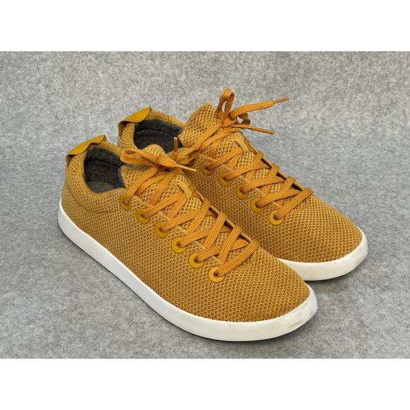 Allbirds Tree Pipers Sneakers Lux Honey Blizzard Sole Mustard Size 13 EUC! - Picture 1 of 7